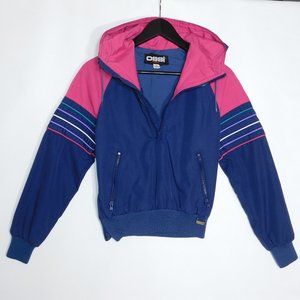 Vintage Retro 1970s-1980s OSSI Lightweight Hoodie Ski Jacket Womens SMALL S